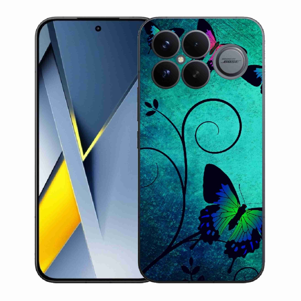 Gélový kryt mmCase na Xiaomi Poco F8 Ultra - farební motýle