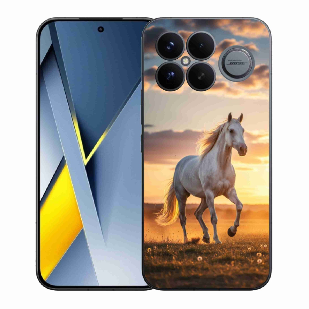 Gélový kryt mmCase na Xiaomi Poco F8 Ultra - bežiaci biely kôň 2