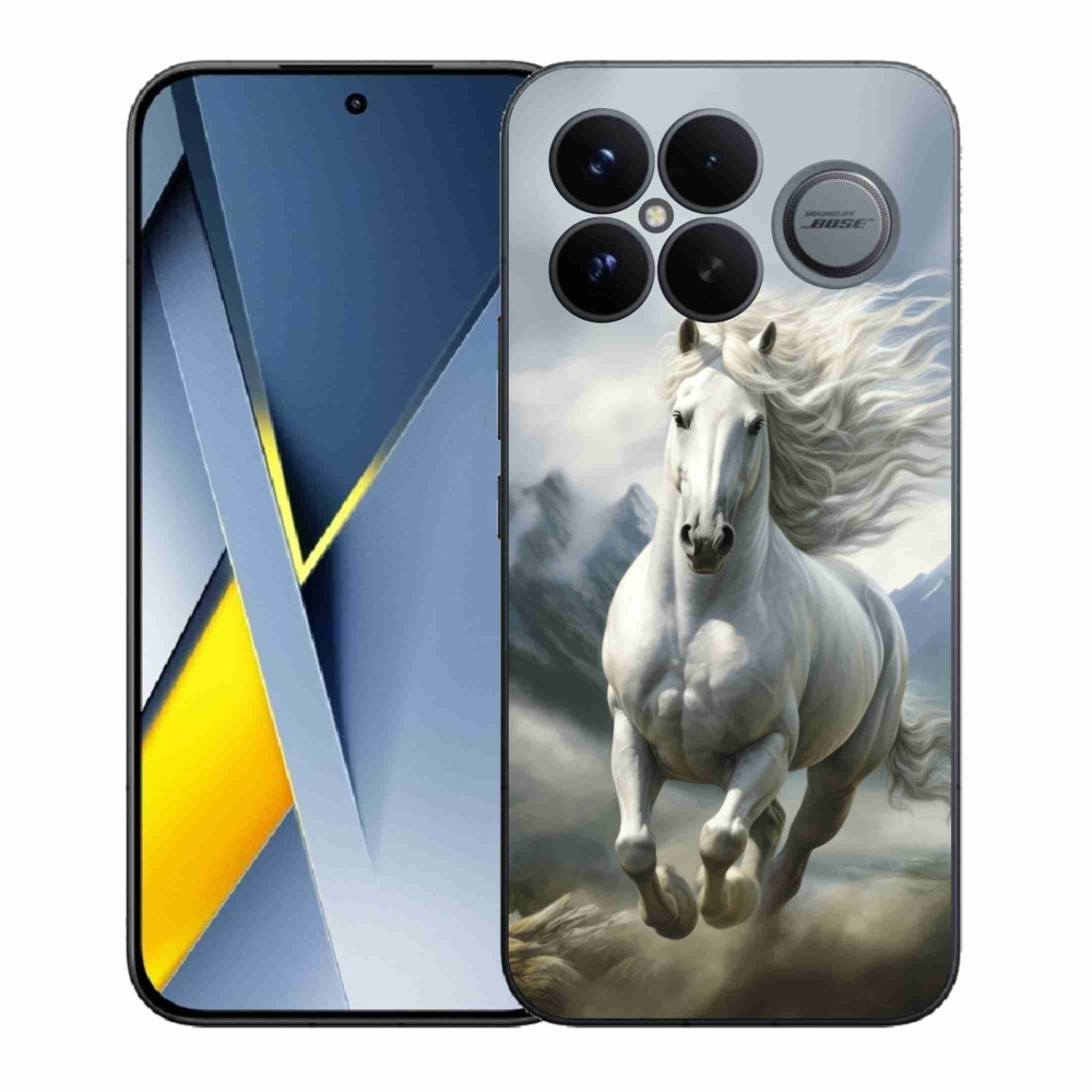 Gélový kryt mmCase na Xiaomi Poco F8 Ultra - bežiaci biely kôň 3