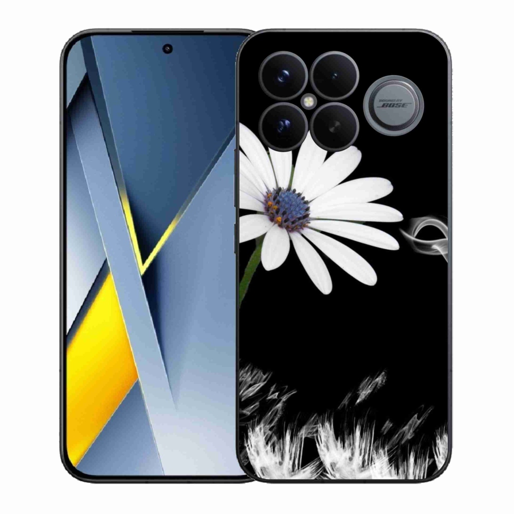 Gélový kryt mmCase na Xiaomi Poco F8 Ultra - biela kvetina