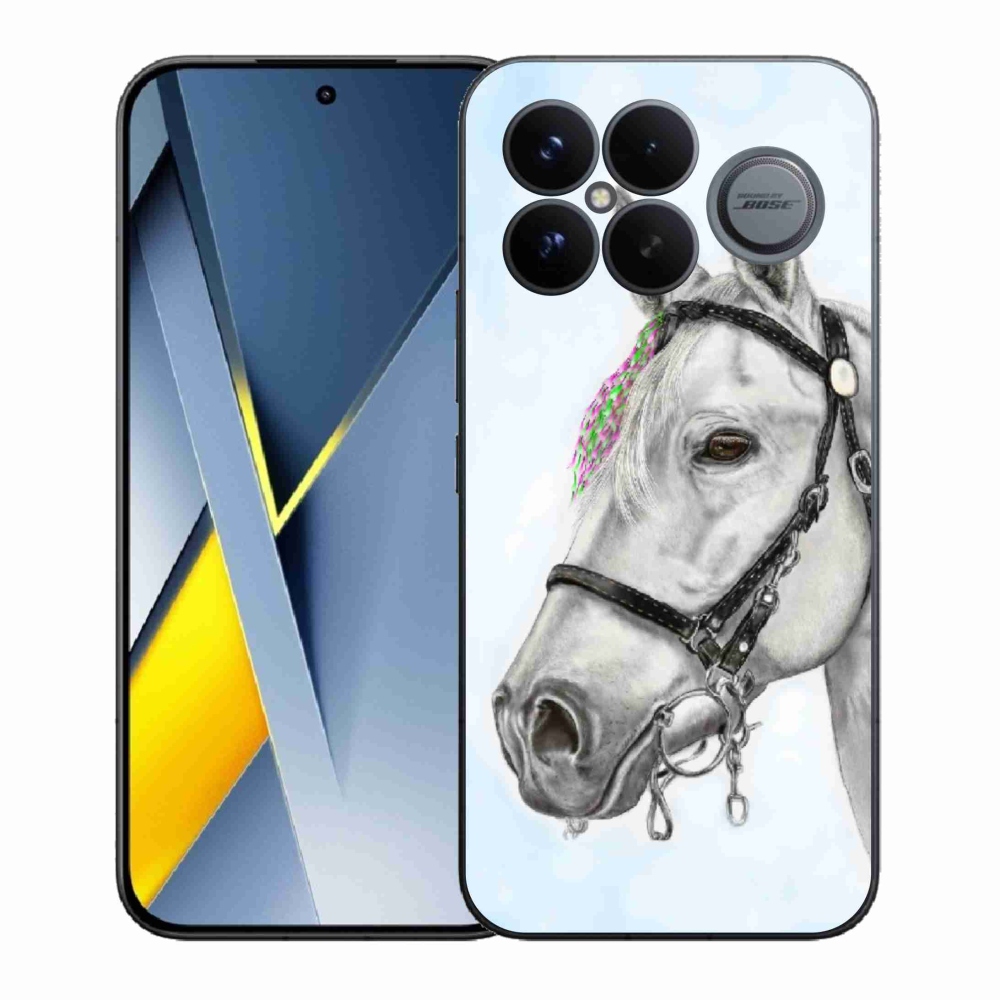 Gélový kryt mmCase na Xiaomi Poco F8 Ultra - biely kôň 1