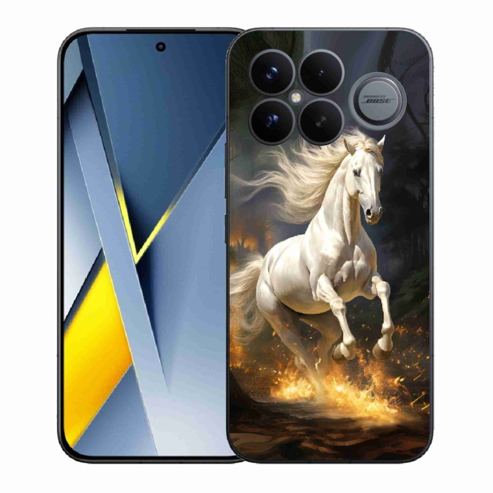 Gélový kryt mmCase na Xiaomi Poco F8 Ultra - biely kôň 2