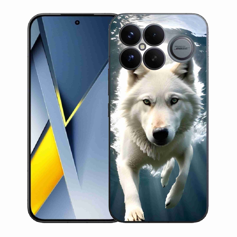Gélový kryt mmCase na Xiaomi Poco F8 Ultra - biely vlk
