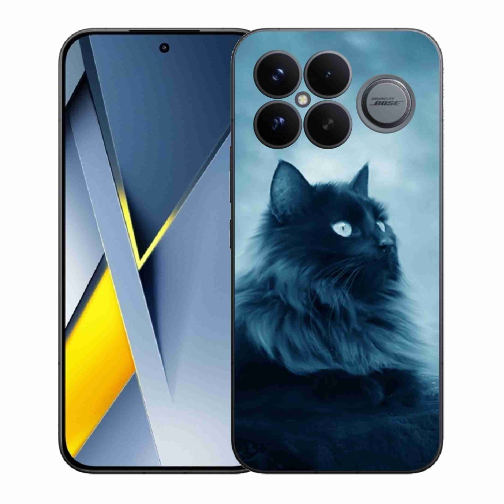 Gélový kryt mmCase na Xiaomi Poco F8 Ultra - čierna mačka 1