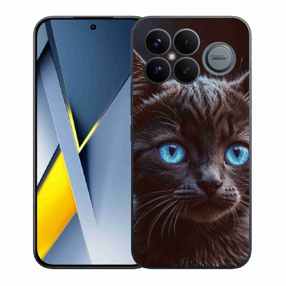 Gélový kryt mmCase na Xiaomi Poco F8 Ultra - čierne mačiatko 2