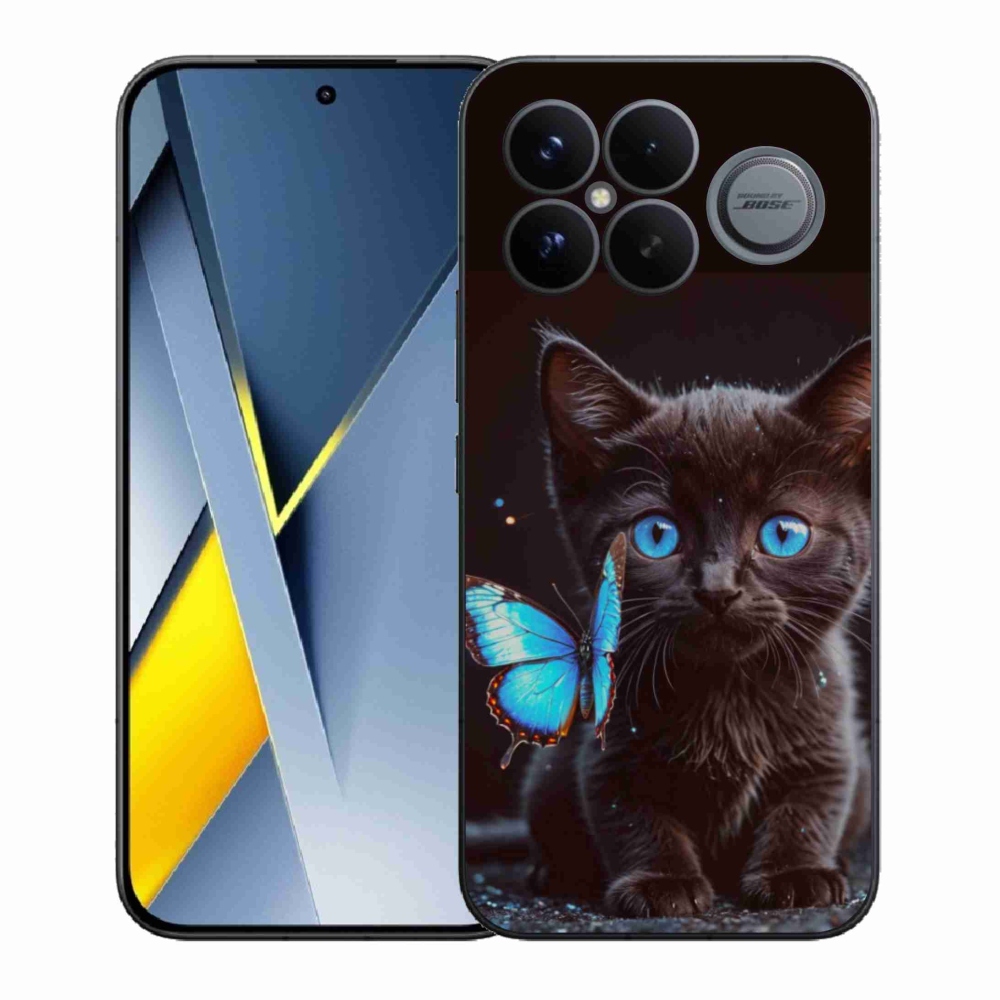 Gélový kryt mmCase na Xiaomi Poco F8 Ultra - čierne mačiatko 3