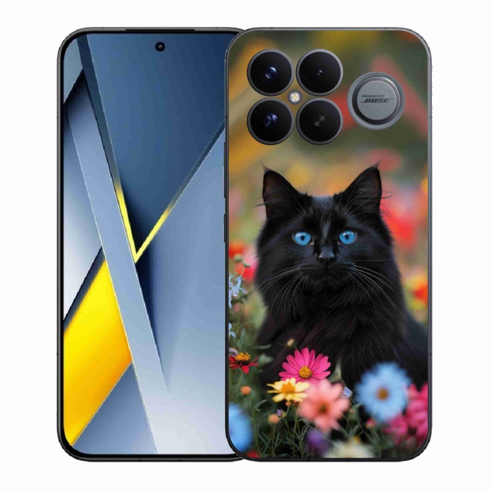 Gélový kryt mmCase na Xiaomi Poco F8 Ultra - čierne mačiatko 4