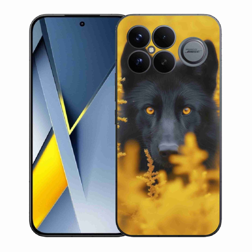 Gélový kryt mmCase na Xiaomi Poco F8 Ultra - čierny vlk 2