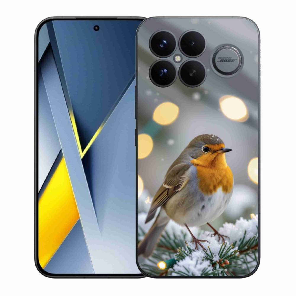 Gélový kryt mmCase na Xiaomi Poco F8 Ultra - červienka v zime