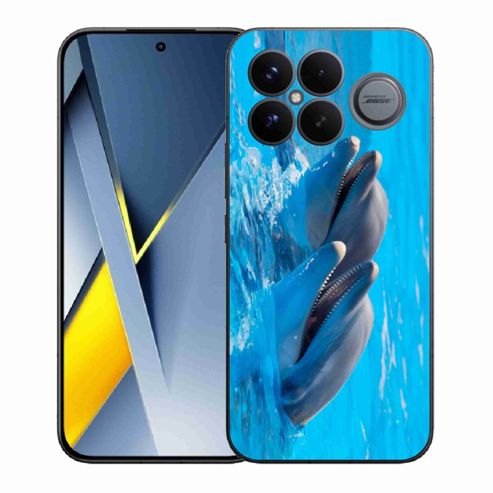 Gélový kryt mmCase na Xiaomi Poco F8 Ultra - delfíny