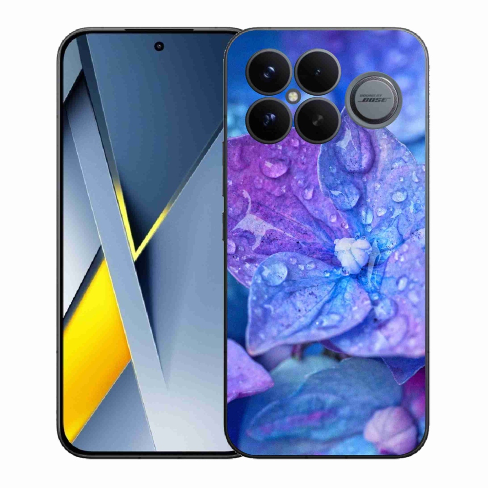 Gélový kryt mmCase na Xiaomi Poco F8 Ultra - fialový kvet