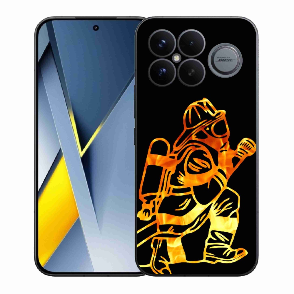 Gélový kryt mmCase na Xiaomi Poco F8 Ultra - hasič 1