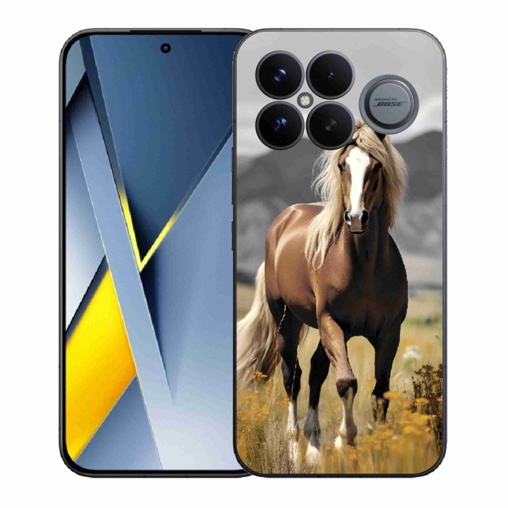 Gélový kryt mmCase na Xiaomi Poco F8 Ultra - hnedý kôň 1