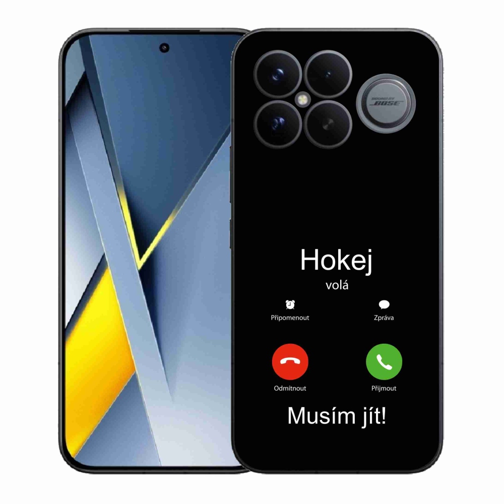 Gélový kryt mmCase na Xiaomi Poco F8 Ultra - hokej volá čierne pozadie