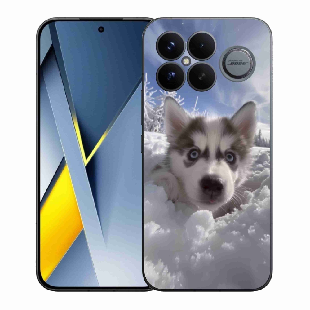 Gélový kryt mmCase na Xiaomi Poco F8 Ultra - husky v snehu