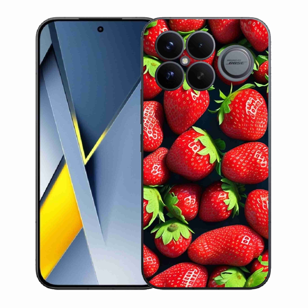 Gélový kryt mmCase na Xiaomi Poco F8 Ultra - jahody