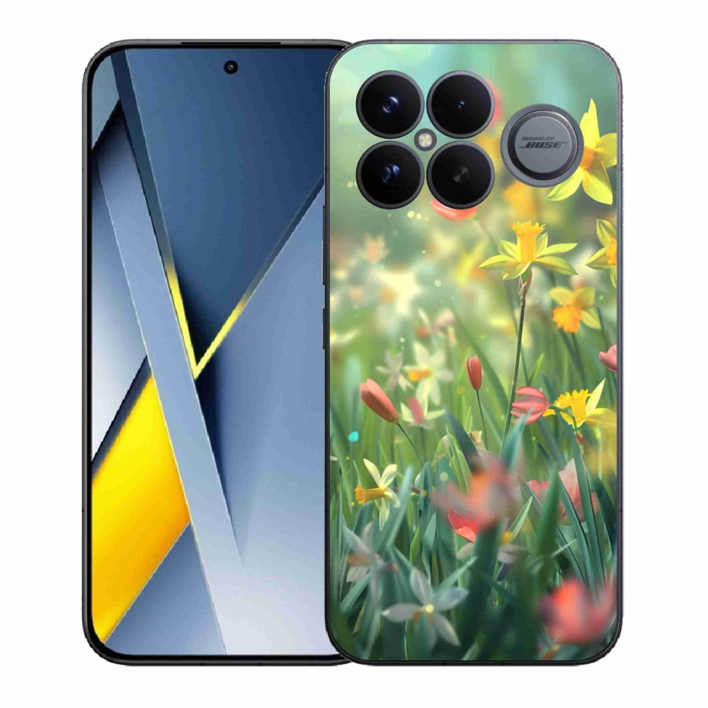 Gélový kryt mmCase na Xiaomi Poco F8 Ultra - jarné kvety