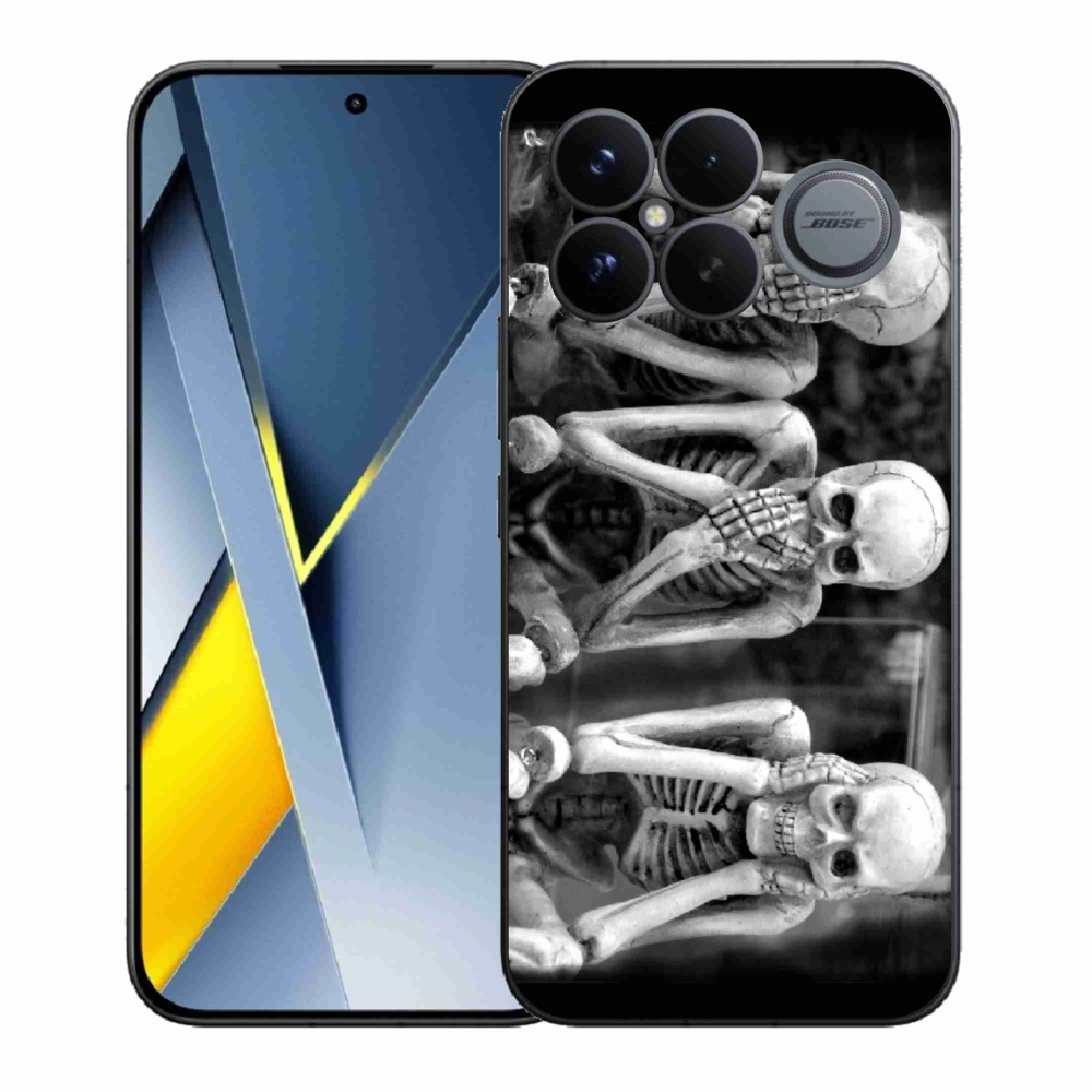 Gélový kryt mmCase na Xiaomi Poco F8 Ultra - kostlivci