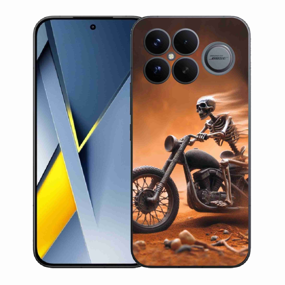 Gélový kryt mmCase na Xiaomi Poco F8 Ultra - kostra na motorke