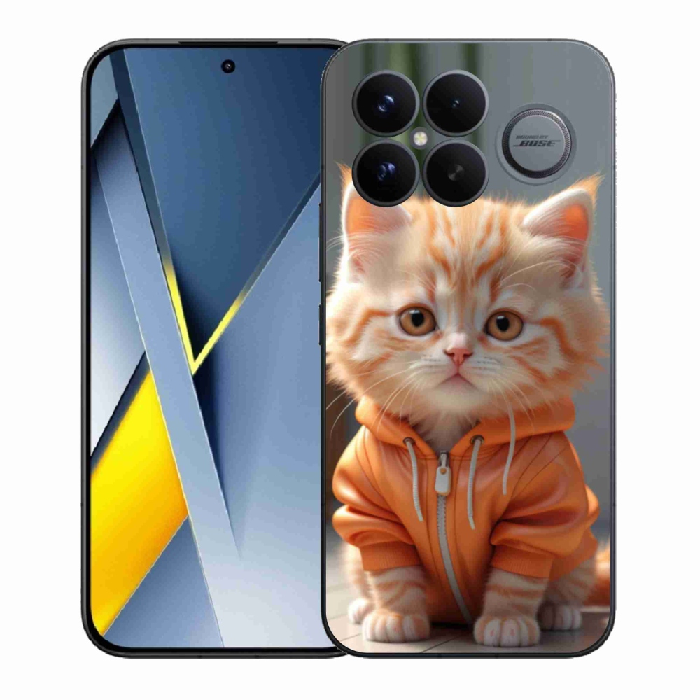 Gélový kryt mmCase na Xiaomi Poco F8 Ultra - mačiatko v mikine
