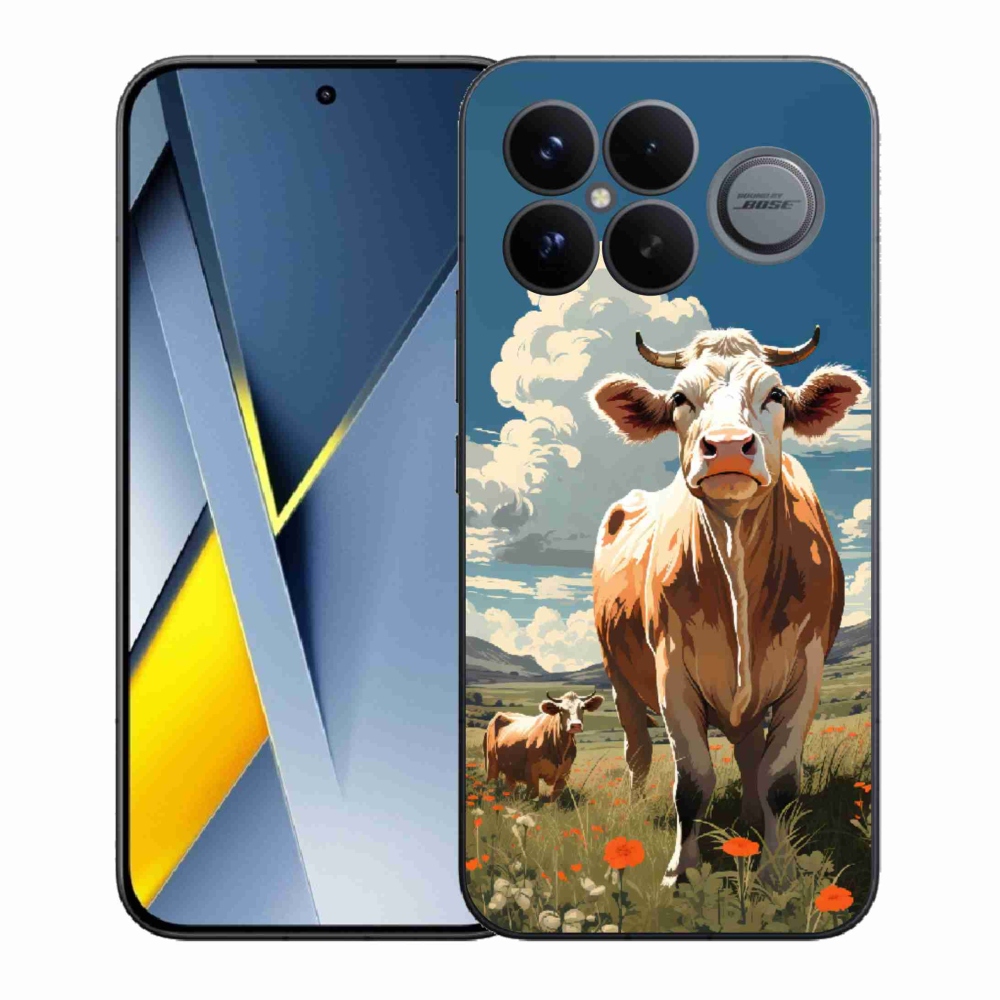 Gélový kryt mmCase na Xiaomi Poco F8 Ultra - kravy na lúke