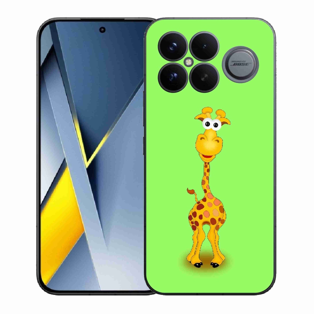 Gélový kryt mmCase na Xiaomi Poco F8 Ultra - kreslená žirafa