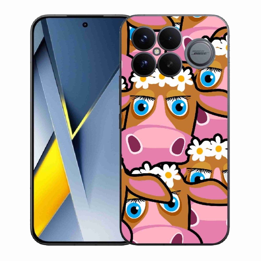 Gélový kryt mmCase na Xiaomi Poco F8 Ultra - kreslené kravičky