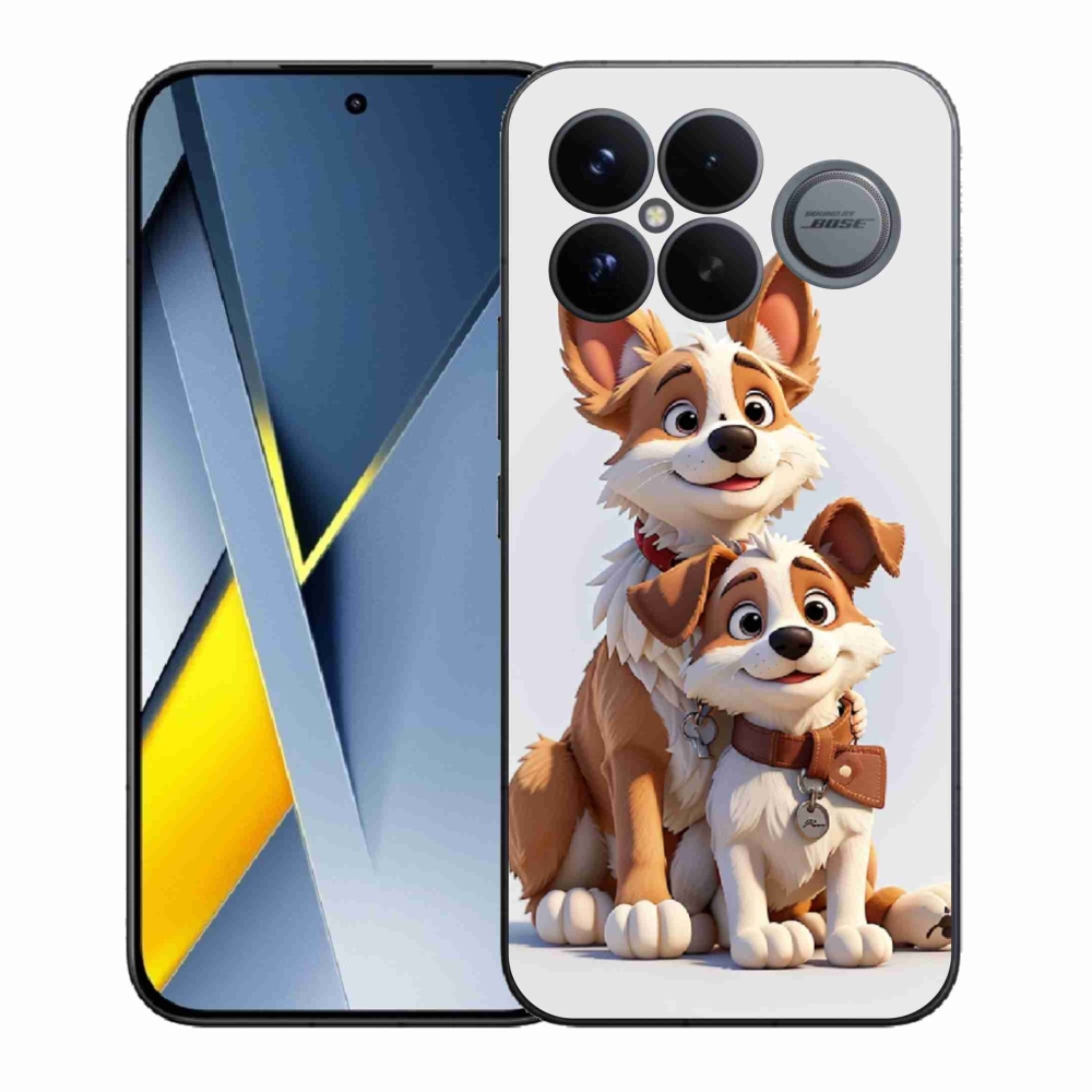 Gélový kryt mmCase na Xiaomi Poco F8 Ultra - kreslenie psy