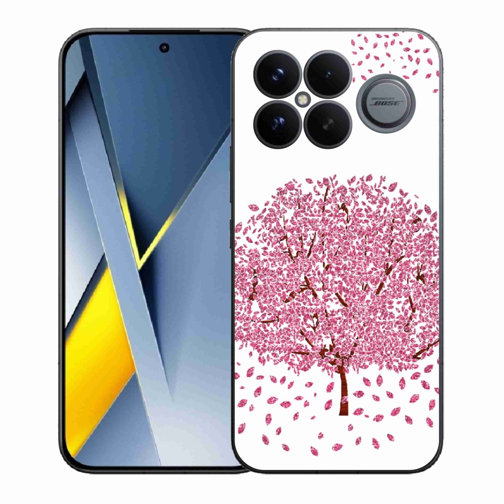 Gélový kryt mmCase na Xiaomi Poco F8 Ultra - kreslený strom s listami