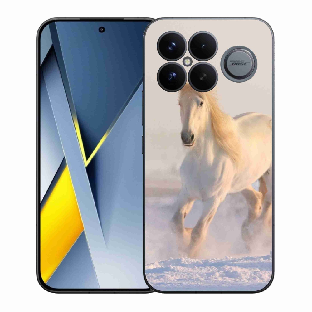 Gélový kryt mmCase na Xiaomi Poco F8 Ultra - kôň v snehu