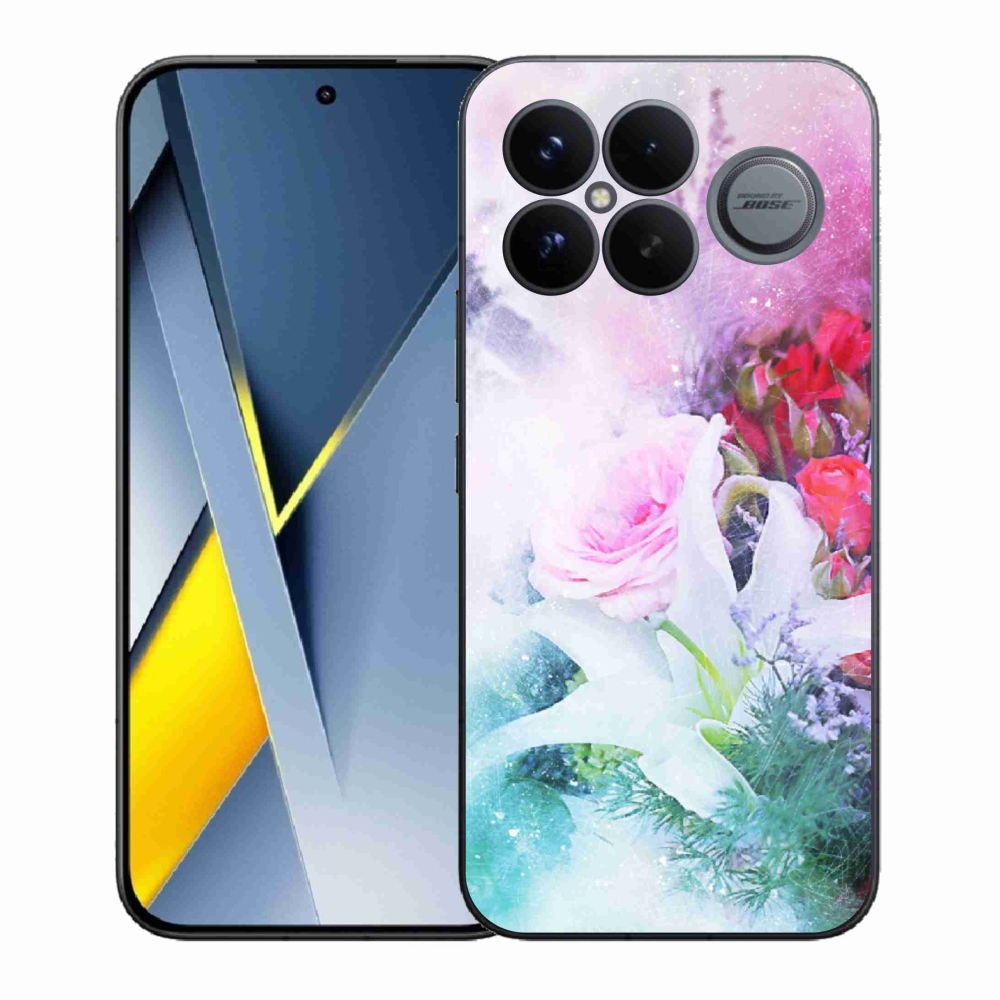 Gélový kryt mmCase na Xiaomi Poco F8 Ultra - kvety 4