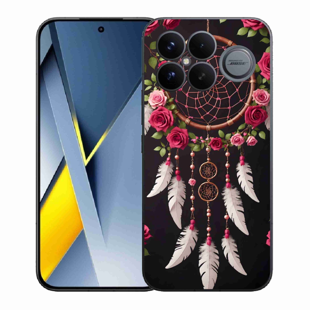 Gélový kryt mmCase na Xiaomi Poco F8 Ultra - lapač snov s ružami