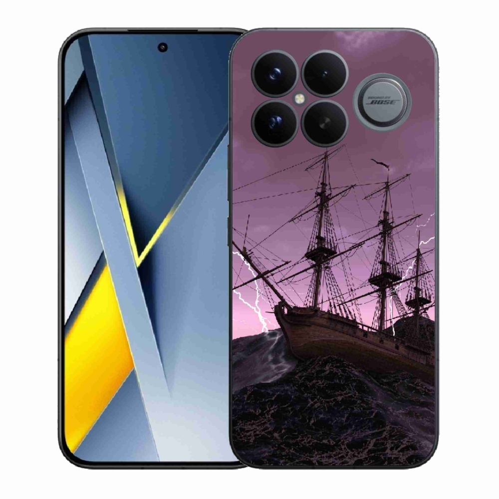 Gélový kryt mmCase na Xiaomi Poco F8 Ultra - loď v búrke