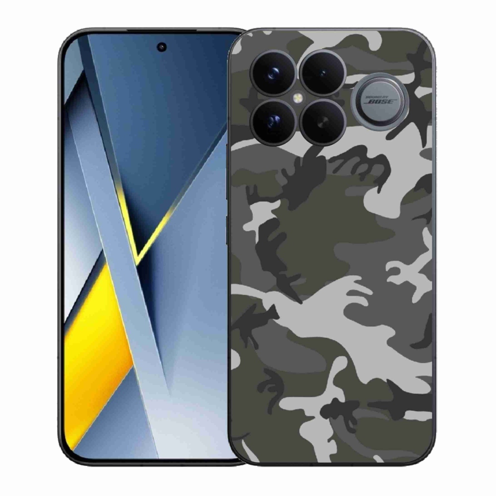 Gélový kryt mmCase na Xiaomi Poco F8 Ultra - maskáčový vzor