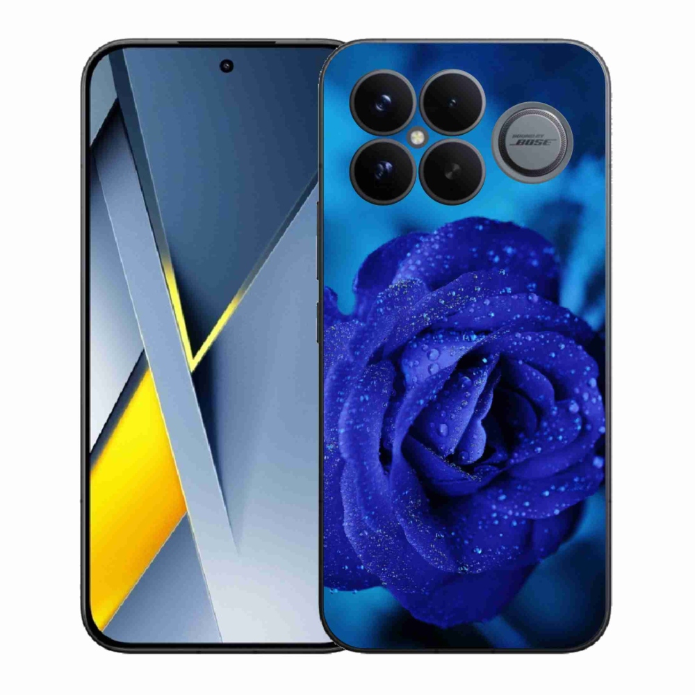 Gélový kryt mmCase na Xiaomi Poco F8 Ultra - modrá ruža