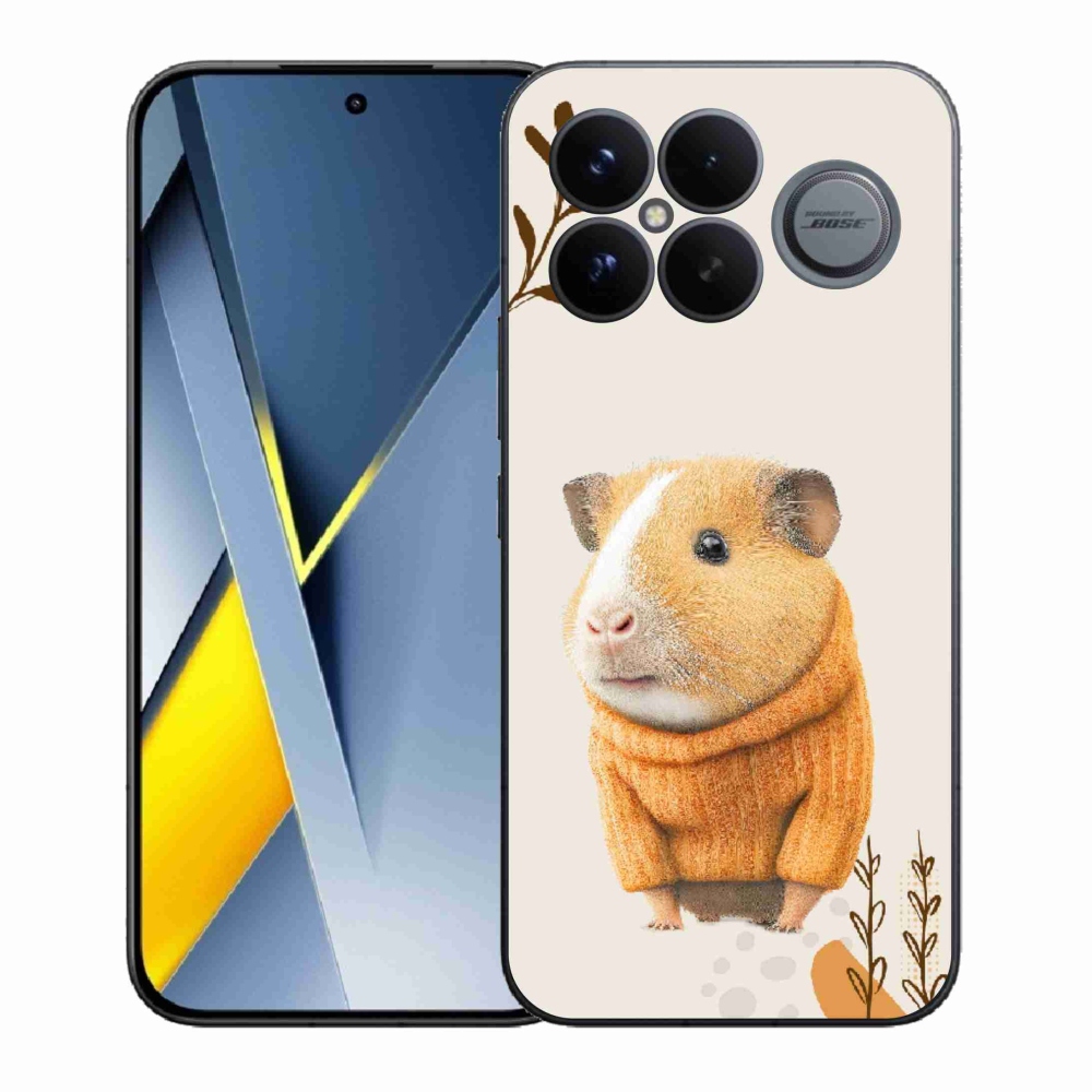 Gélový kryt mmCase na Xiaomi Poco F8 Ultra - morča vo svetri
