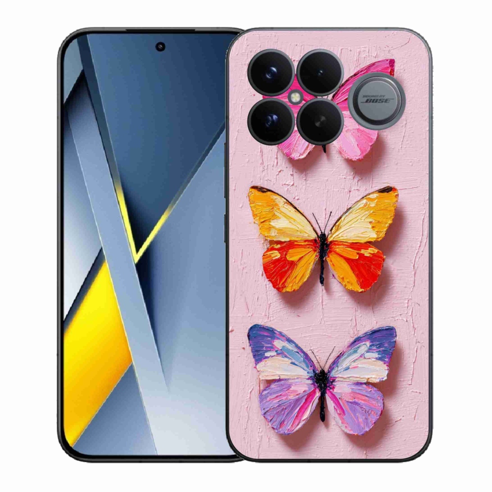 Gélový kryt mmCase na Xiaomi Poco F8 Ultra - motýlia trojica