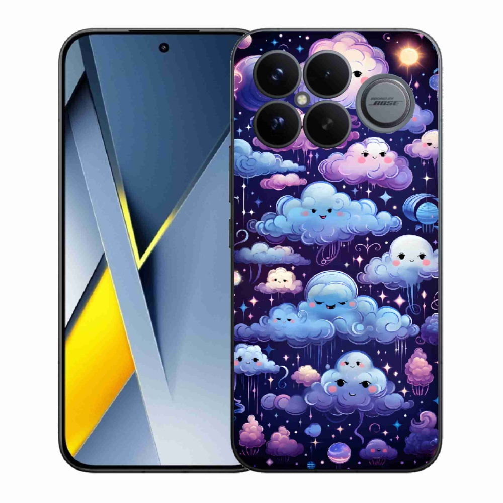 Gélový kryt mmCase na Xiaomi Poco F8 Ultra - mráčiky