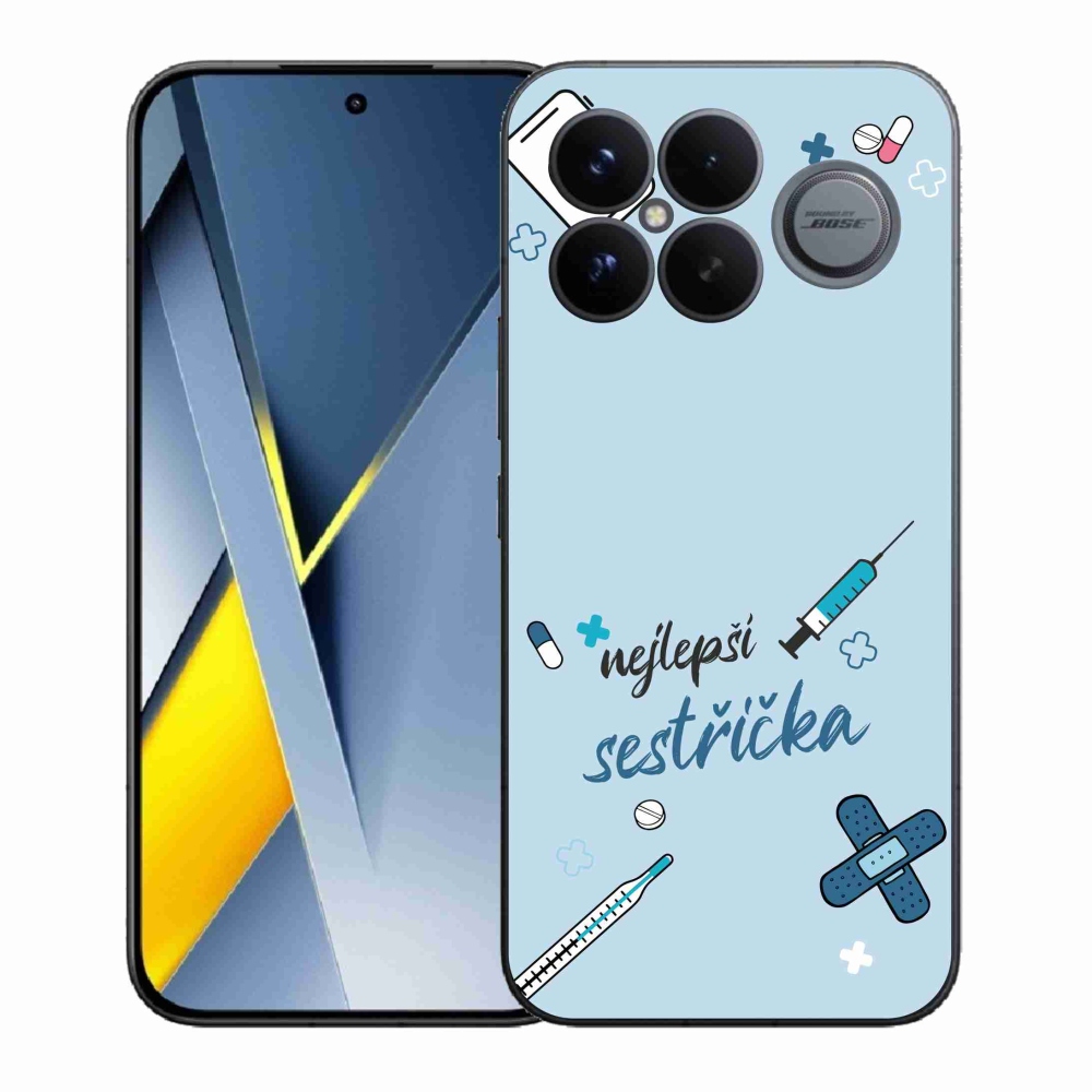 Gélový kryt mmCase na Xiaomi Poco F8 Ultra - najlepšia sestrička modré pozadie