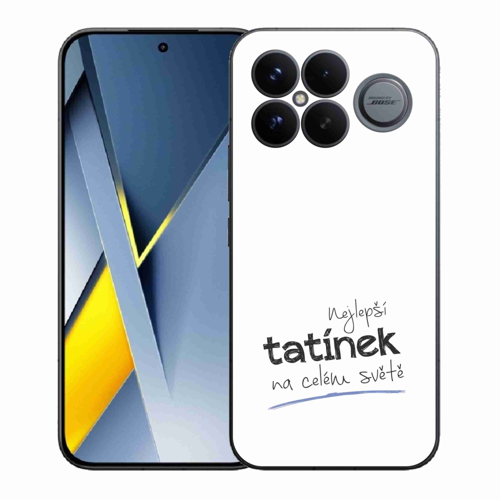 Gélový kryt mmCase na Xiaomi Poco F8 Ultra - najlepší otecko 4 biele pozadie