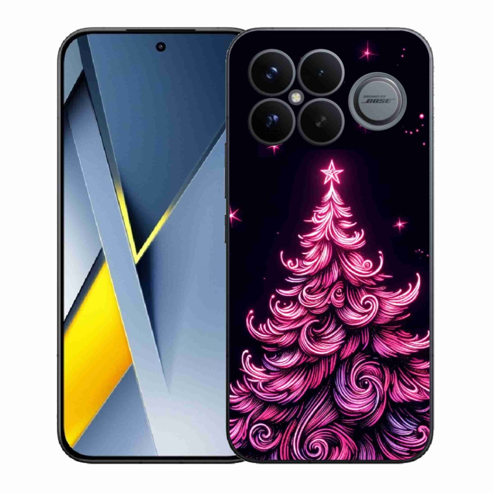 Gélový kryt mmCase na Xiaomi Poco F8 Ultra - neónový vianočný stromček 2