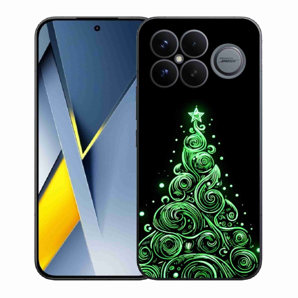Gélový kryt mmCase na Xiaomi Poco F8 Ultra - neónový vianočný stromček 3