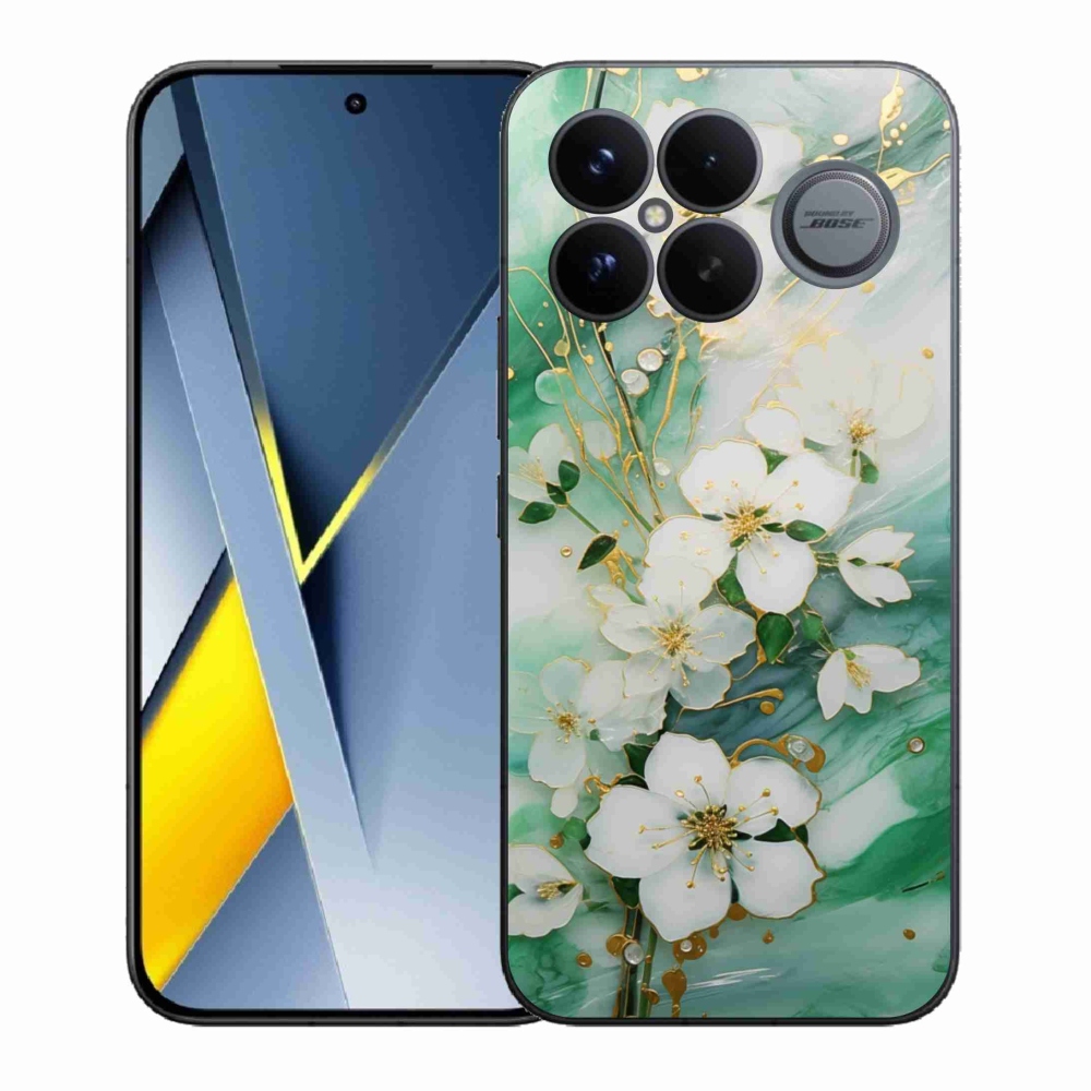 Gélový kryt mmCase na Xiaomi Poco F8 Ultra - nežné kvety