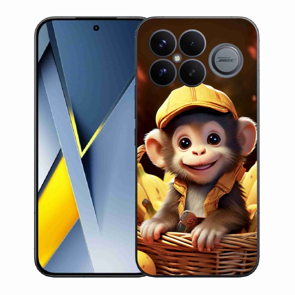 Gélový kryt mmCase na Xiaomi Poco F8 Ultra - opice v košíku