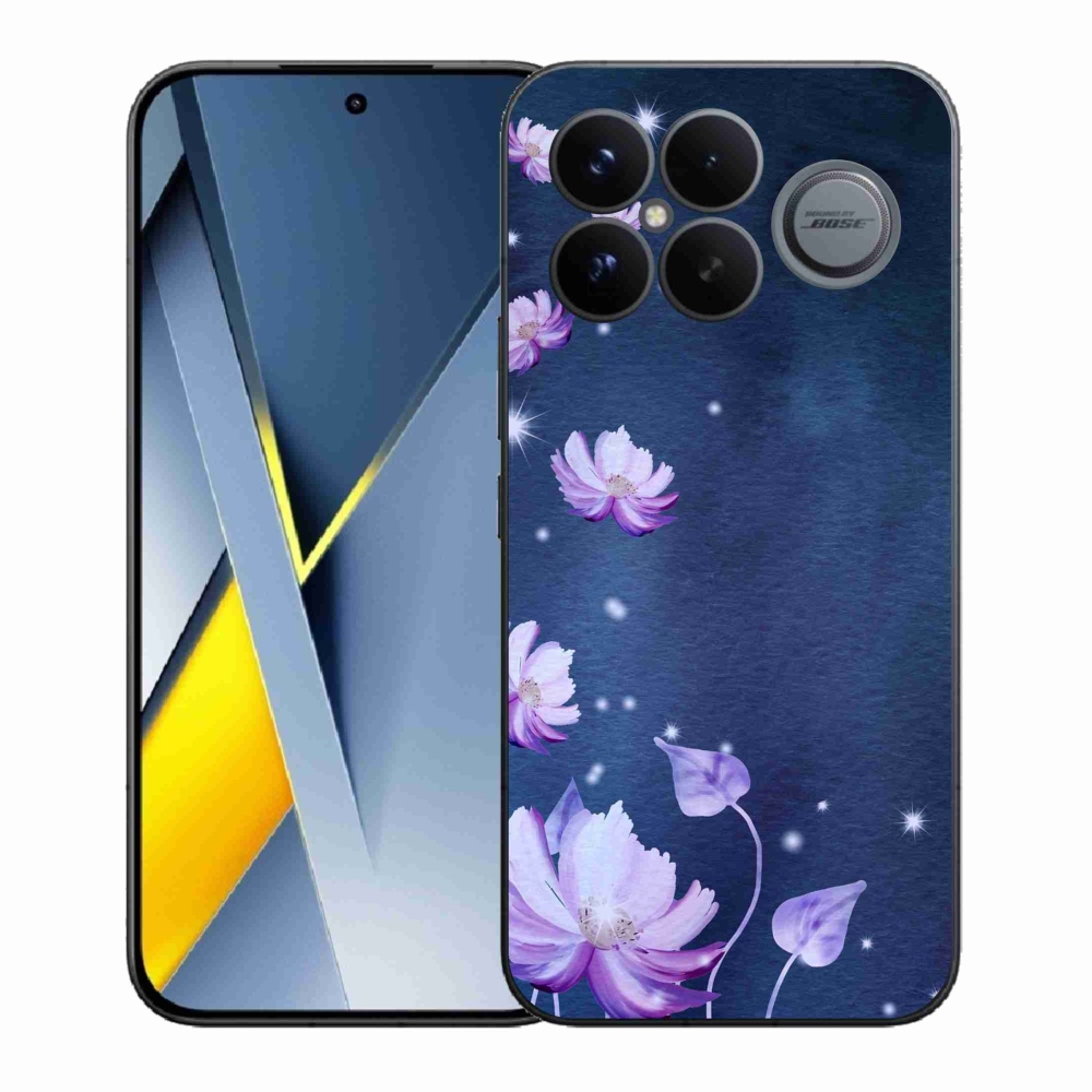 Gélový kryt mmCase na Xiaomi Poco F8 Ultra - padajúce kvety