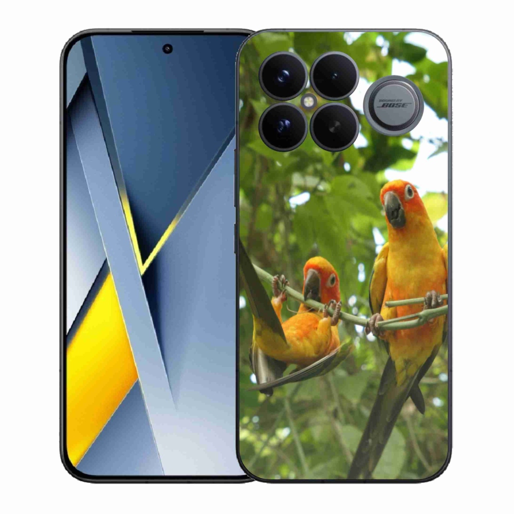 Gélový kryt mmCase na Xiaomi Poco F8 Ultra - papagáje aratingy
