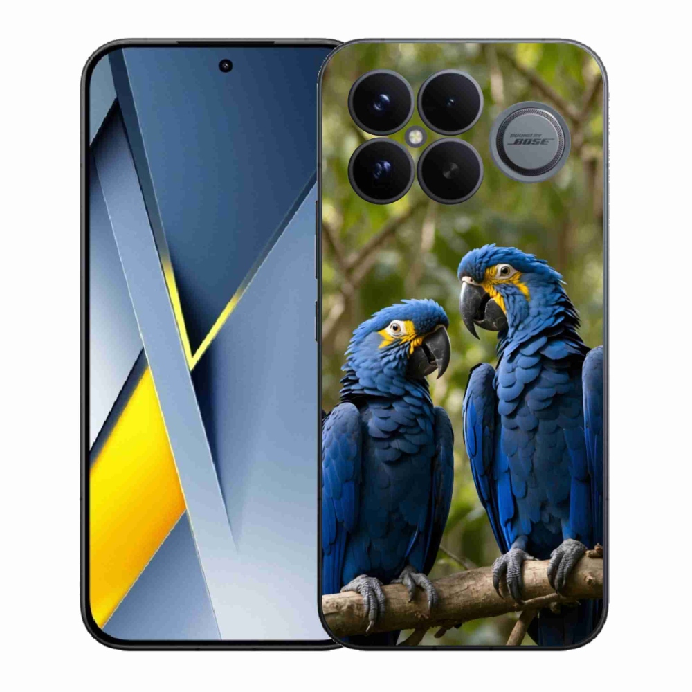 Gélový kryt mmCase na Xiaomi Poco F8 Ultra - papagájové duo