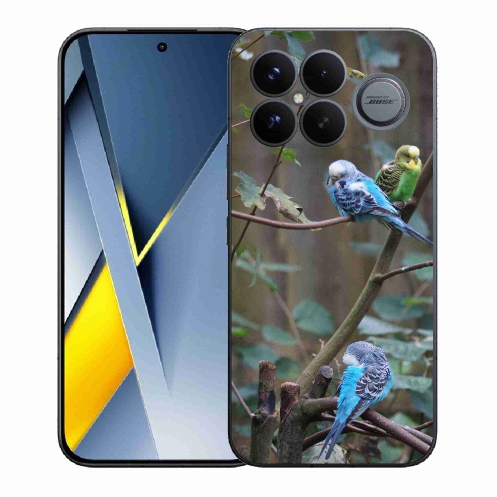 Gélový kryt mmCase na Xiaomi Poco F8 Ultra - papagáje na vetve