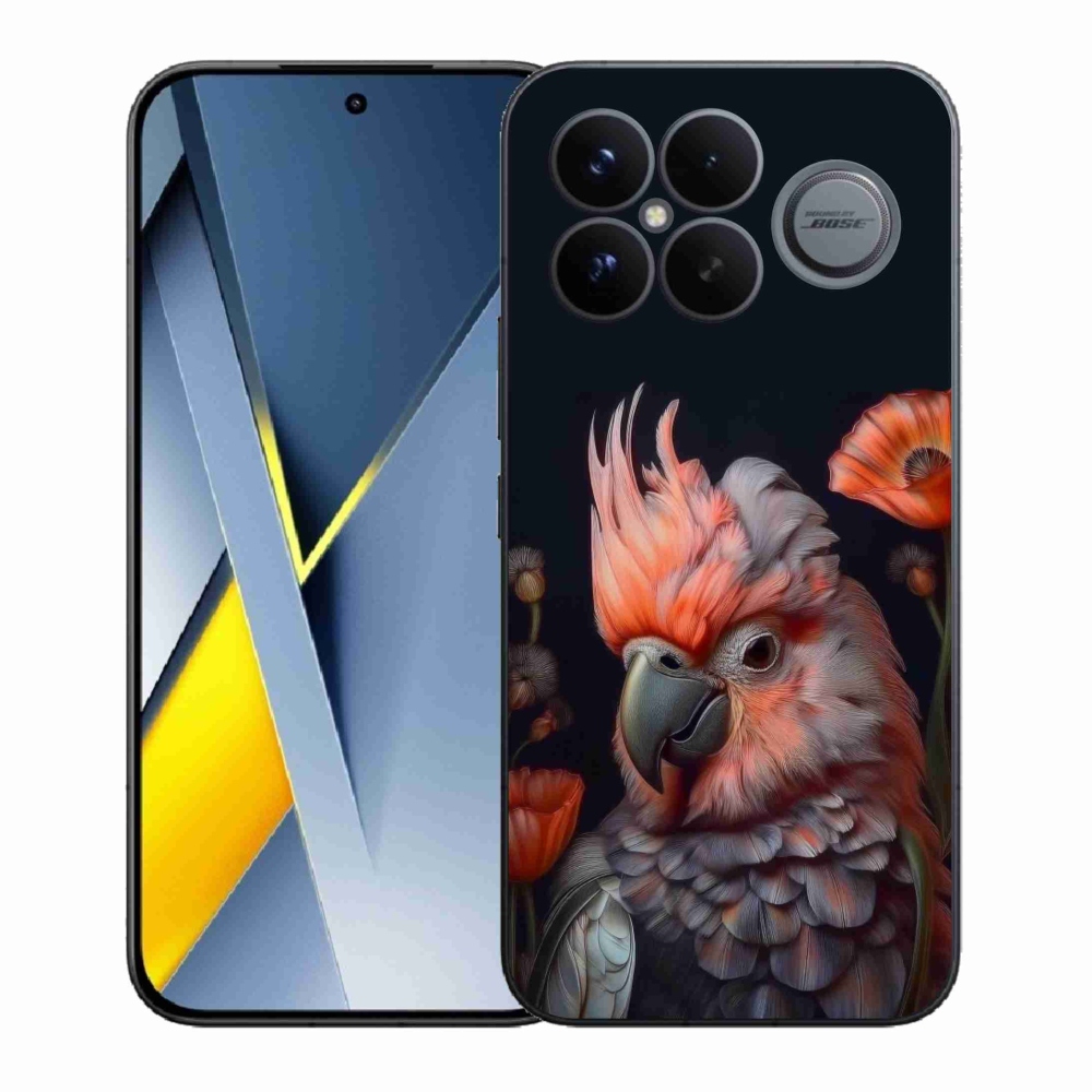 Gélový kryt mmCase na Xiaomi Poco F8 Ultra - papagáj kakadu vo farbách
