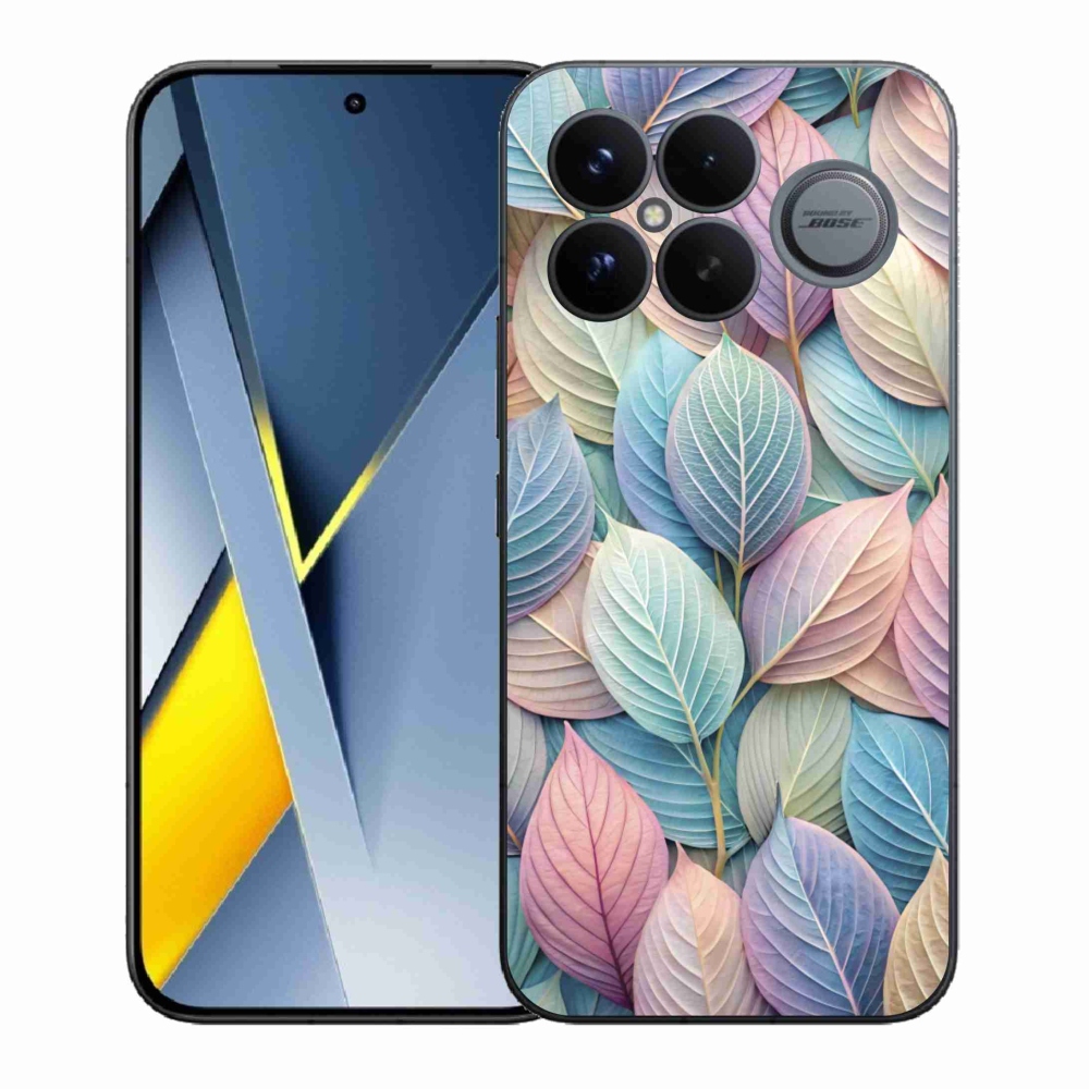 Gélový kryt mmCase na Xiaomi Poco F8 Ultra - pastelové listy